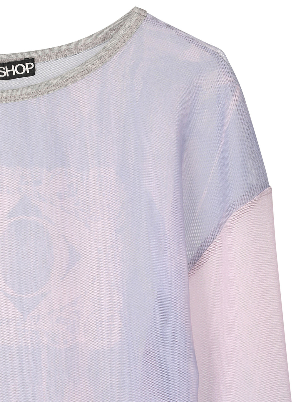 【odlyworkshop】Ribbed Long Mesh Tee - 2 colors