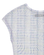 【odlyworkshop】Mesh checked Tee - 3 colors