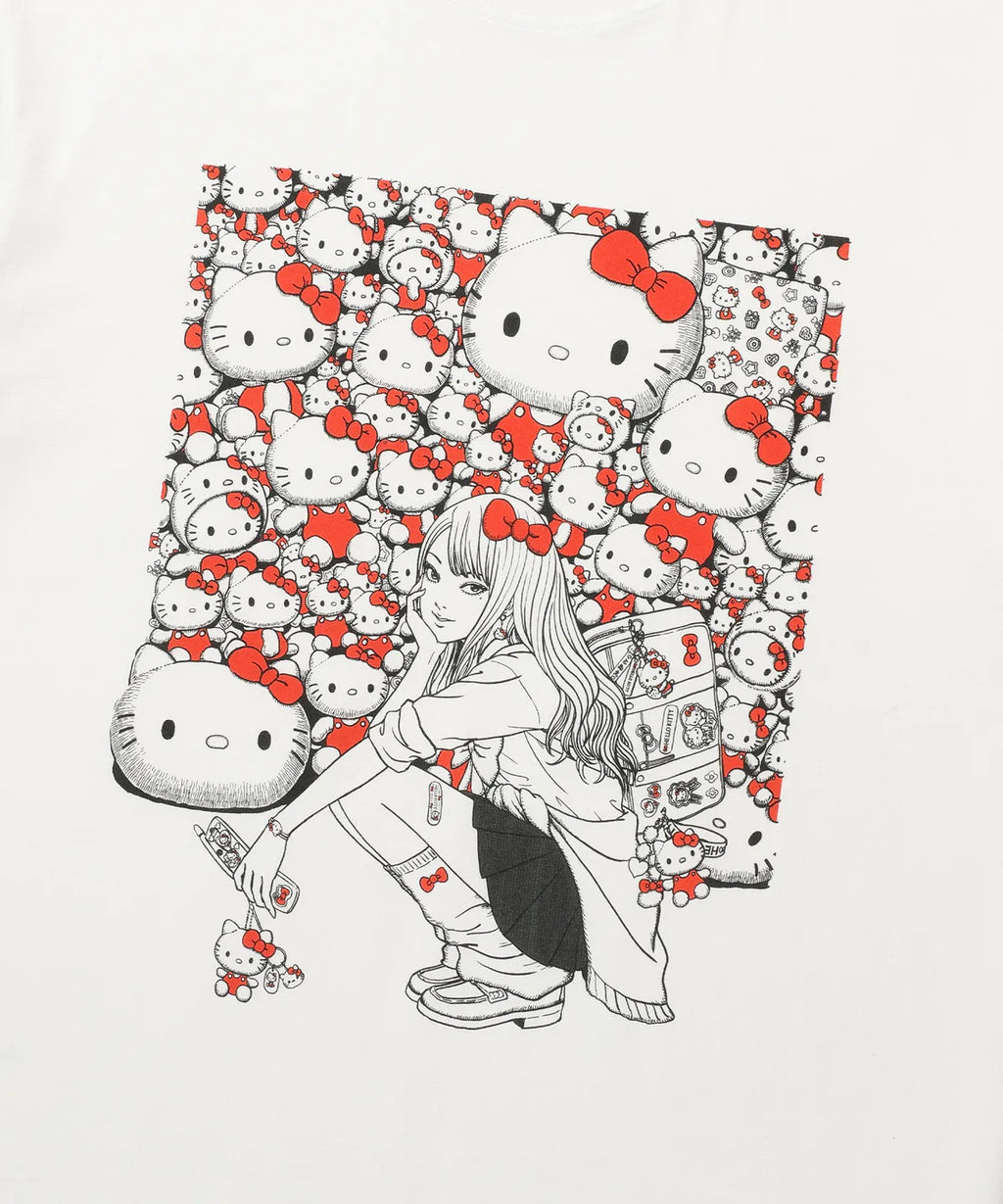 【niceghostclub】伊藤潤二 x 三麗鷗JS TOMIE HELLO KITTY TEE