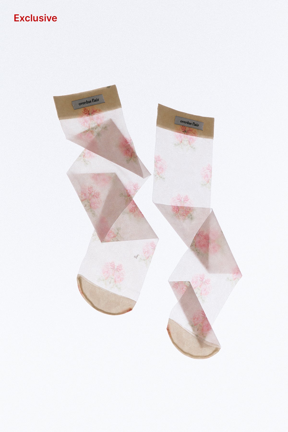 【overdue flair】ANTIQUE ROSE KNEE SOCKS