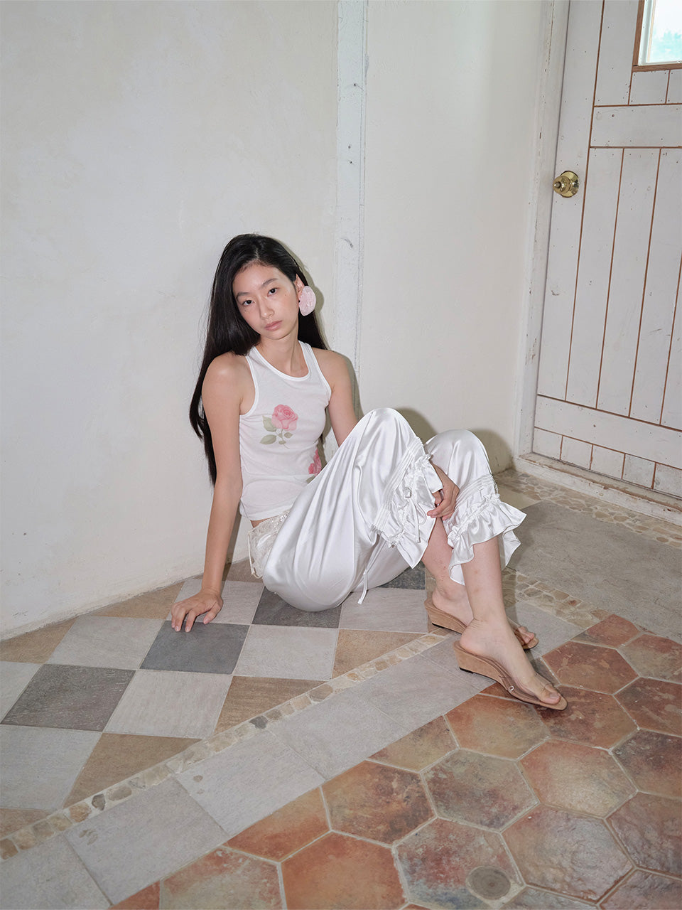 【THE PORTA】ROSE SLEEVELESS TOP - 2 colors