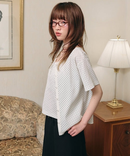兩件式套裝（小背心＋排扣短袖） - 4 colors