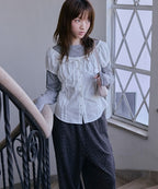 2WAY泡泡袖蝴蝶結短袖 - 4 colors