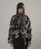 【Flare up】Scarf Fur Jacket