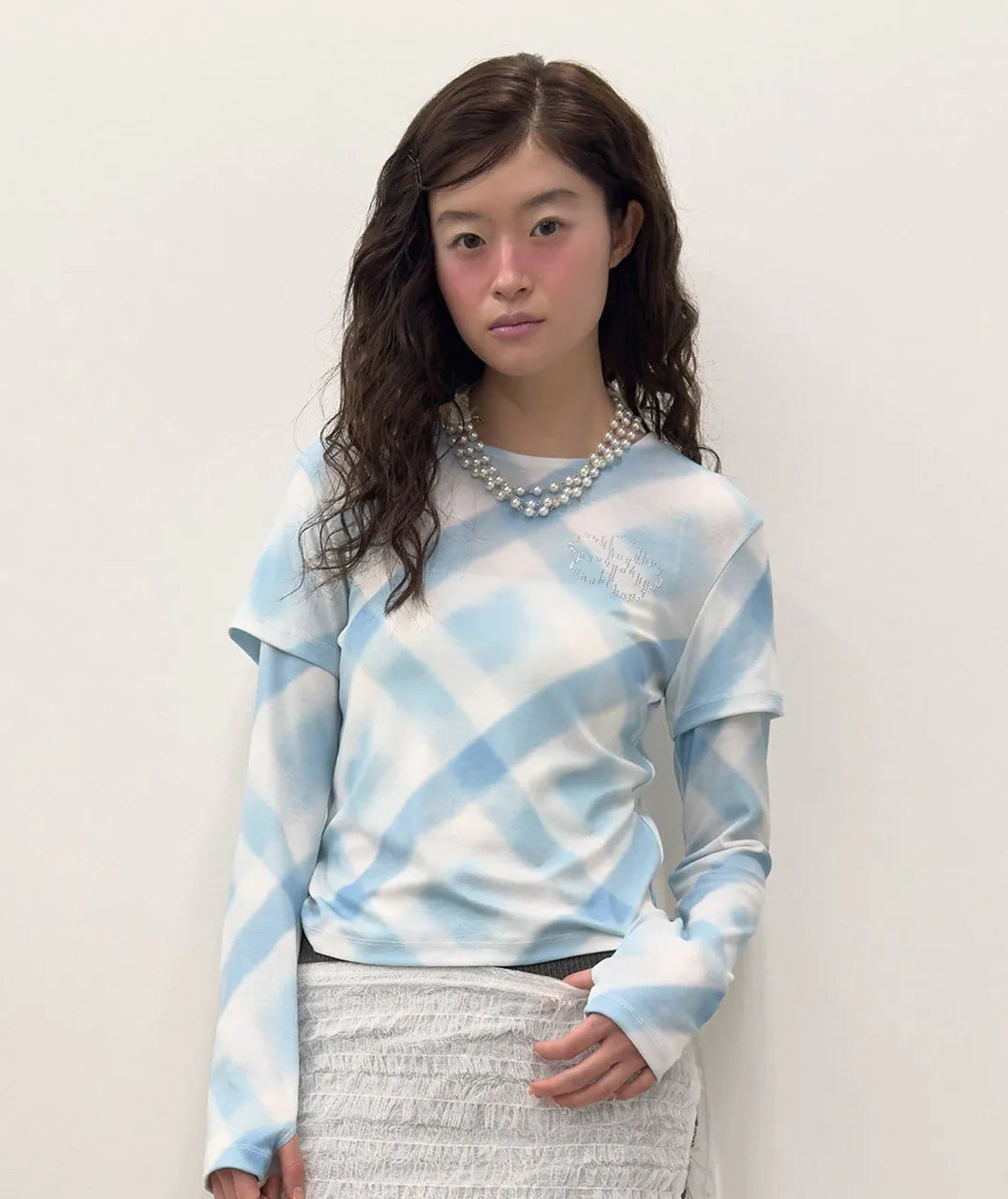 【typeservice】Hotfix Layered Top [Sky Blue]