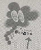 【typeservice】Buttoned Airbrush Top [Charcoal / White]