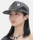 【typeservice】Mini Embroidered Camo Cap [Charcoal]