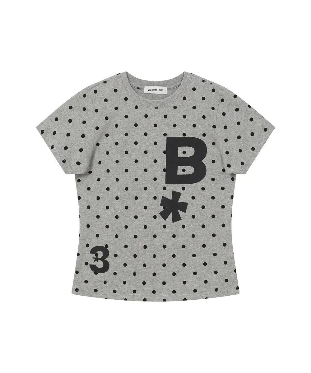 【BAUF】B logo 點點/條紋短袖 - 5 colors