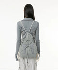 【Flare up】Division Gym Sack [Black / Light Gray]