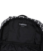 【niceghostclub】seersucker travel backpack [ navy / black ]