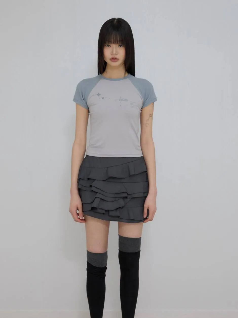 【Flare up】Muta Waffle Raglan T-Shirt  [6 colors]