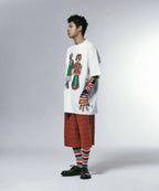 【niceghostclub】[ x soulpusssy cat ] ghostsoulgirl big big tee [white/black]