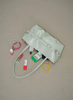 【OTIE】Tied boat bag [ MINT / BLACK / PINK / WHITE / SLIVER ]