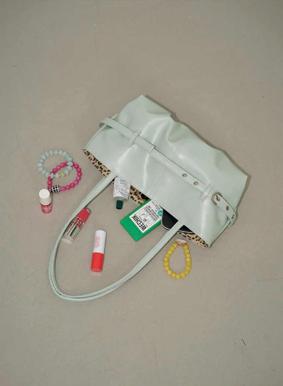 【OTIE】Tied boat bag [ MINT / BLACK / PINK / WHITE / SLIVER ]