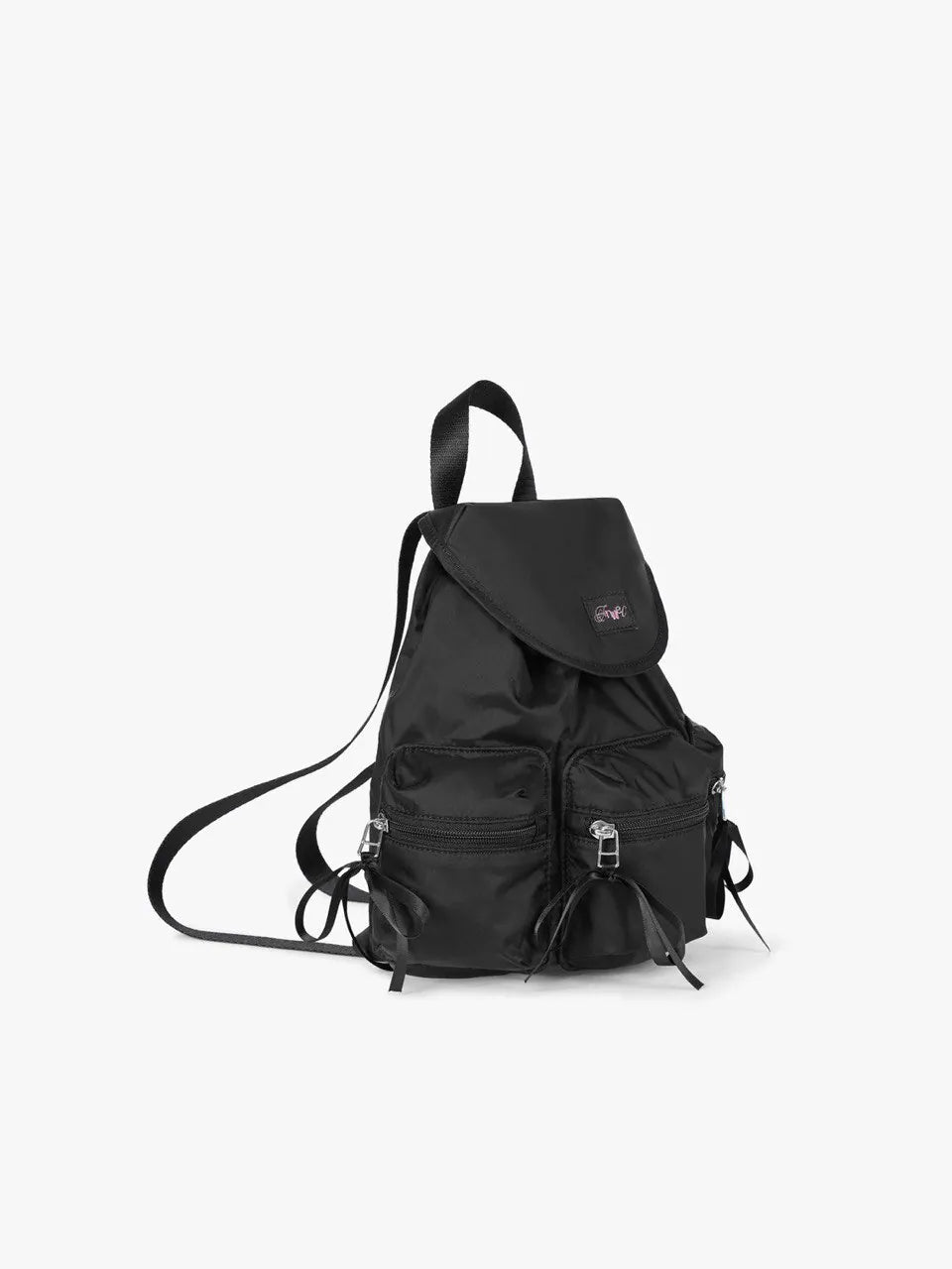 【fennec】BERRY POCKET BACKPACK [ SLIVER / BLACK ]