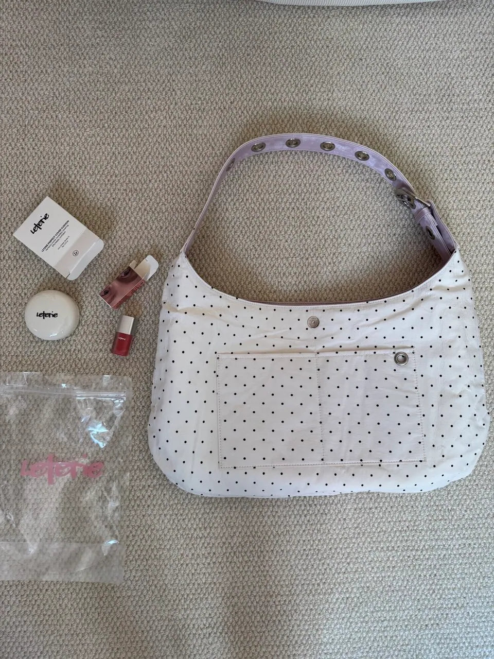 【Leterie】BUCKLE REVERSIBLE SHOULDER BAG [ 3 colors]