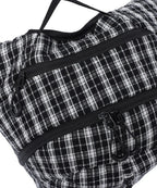 【niceghostclub】seersucker travel backpack [ navy / black ]