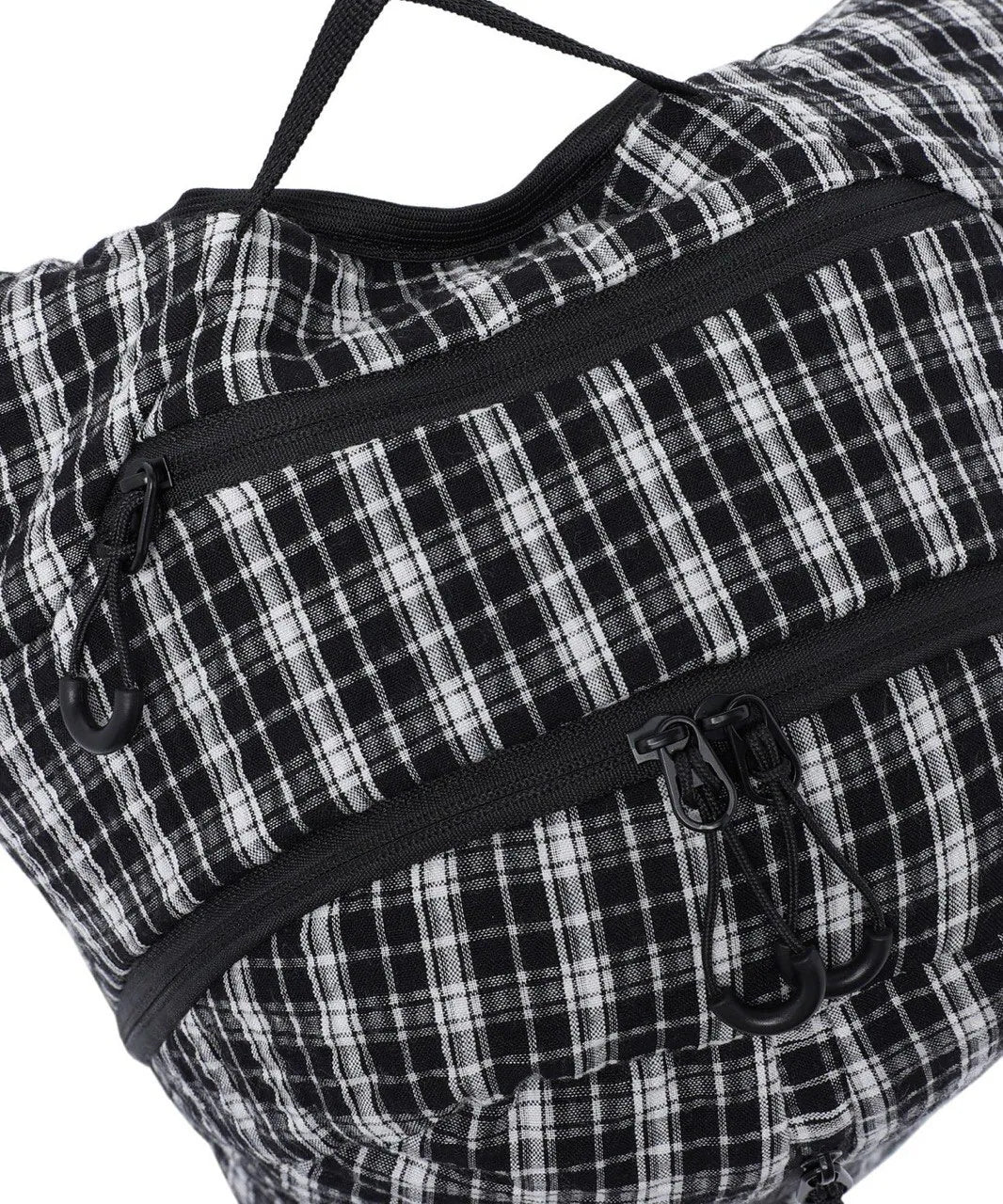 【niceghostclub】seersucker travel backpack [ navy / black ]