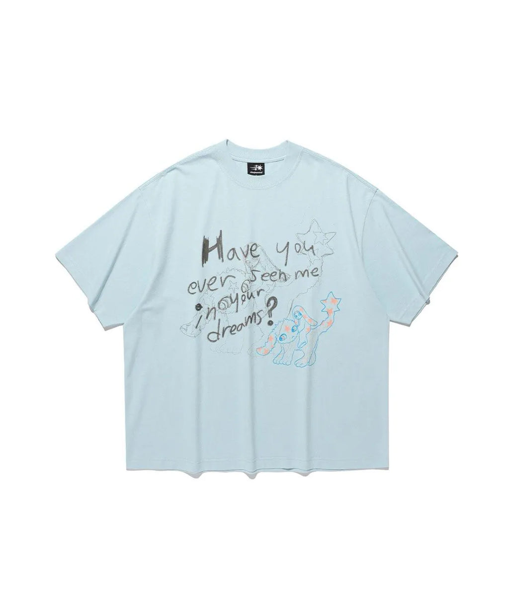 【niceghostclub】 have you tee [ blue / white ]