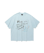 【niceghostclub】 have you tee [ blue / white ]