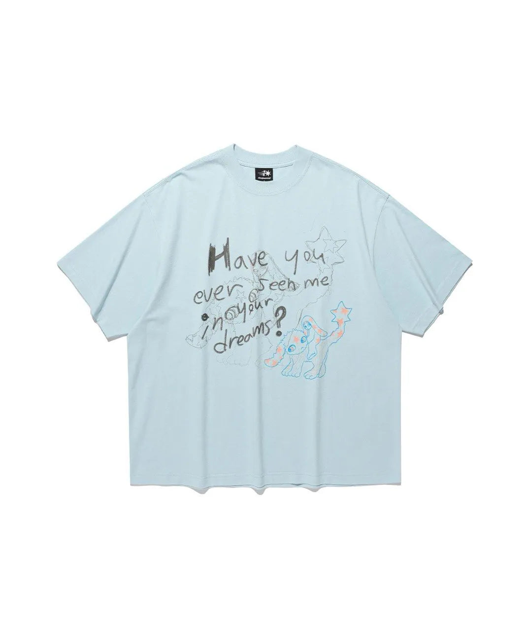 【niceghostclub】 have you tee [ blue / white ]