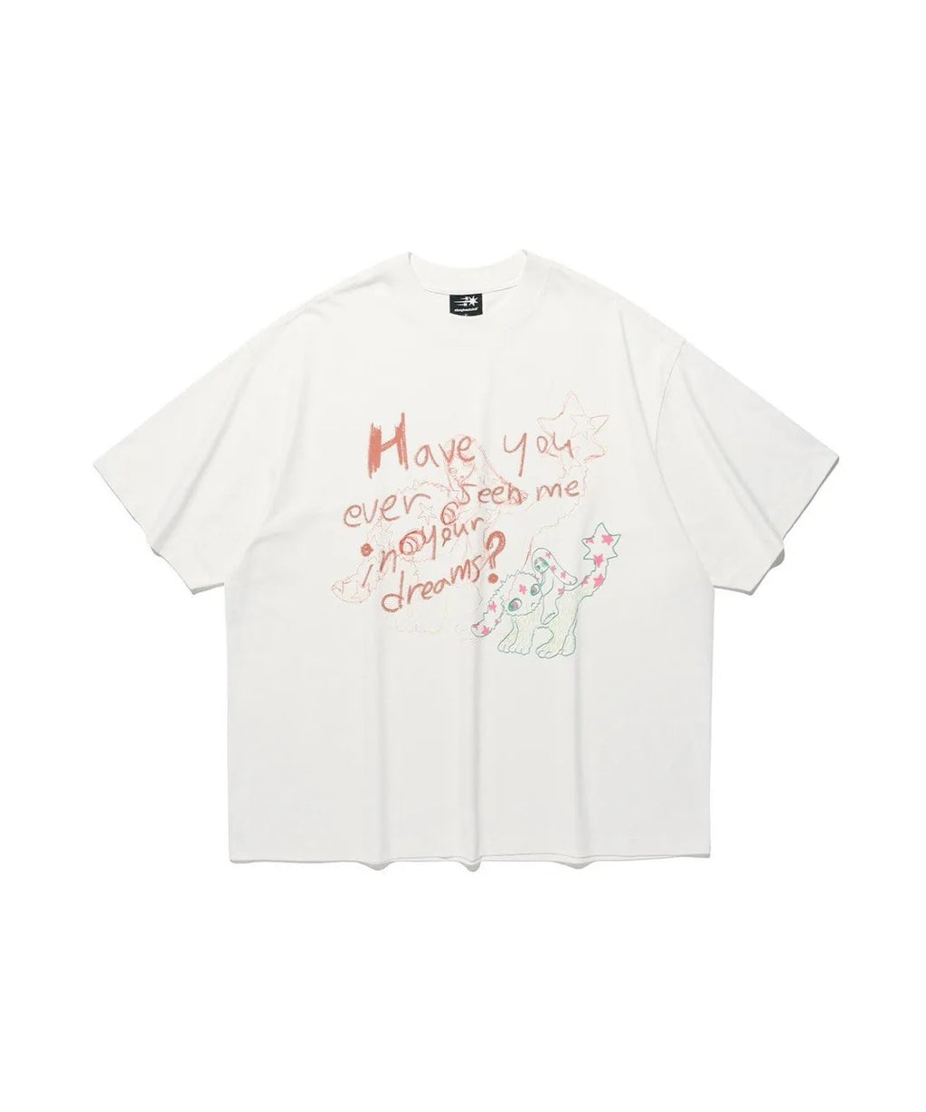 【niceghostclub】 have you tee [ blue / white ]