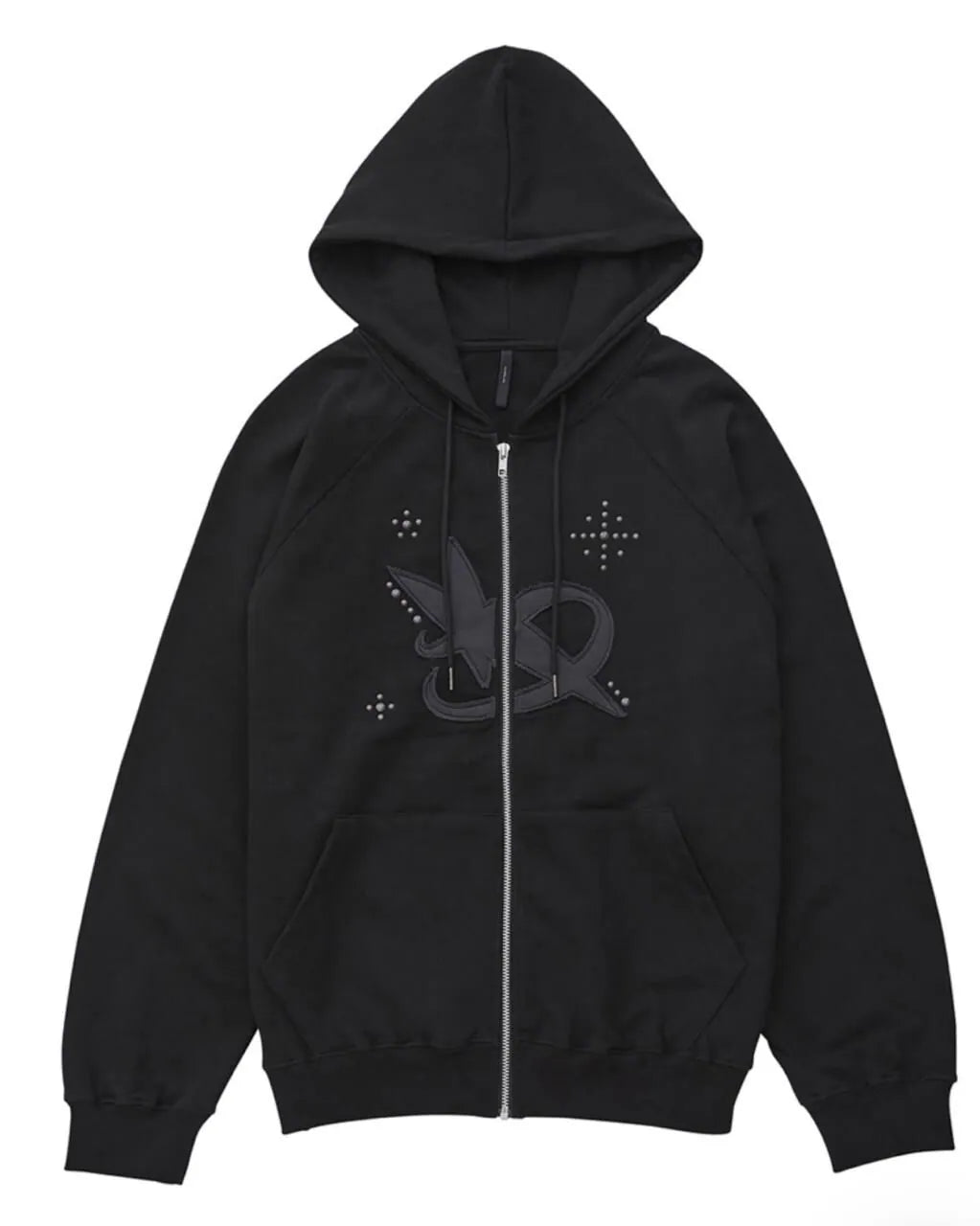 【Flare up】Milky Way Zip Hoodie [Black / Grey]