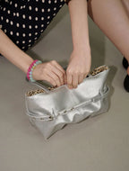 【OTIE】Tied boat bag [ MINT / BLACK / PINK / WHITE / SLIVER ]