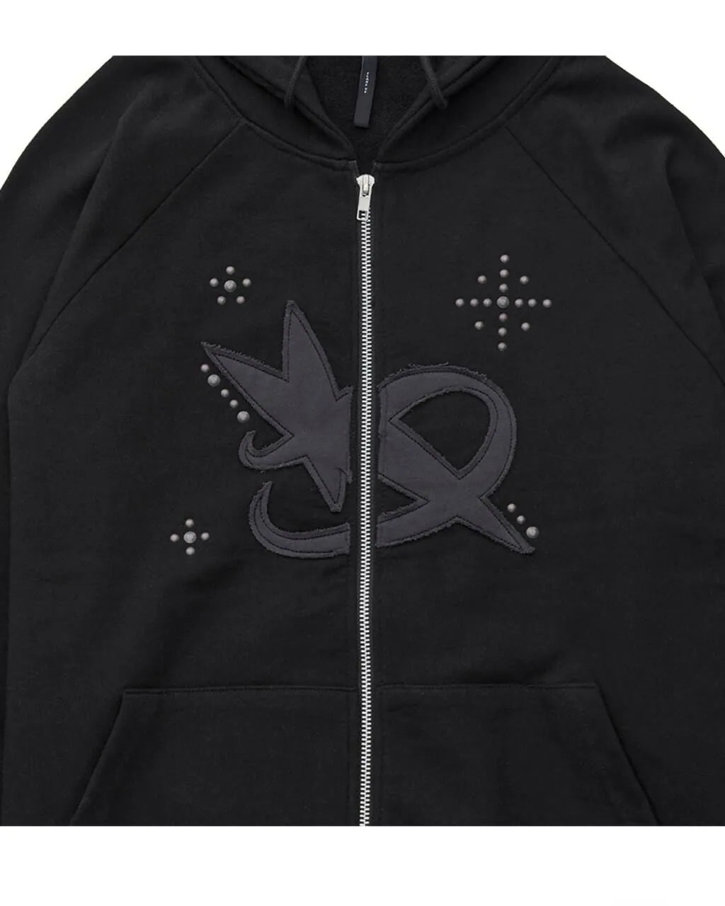 【Flare up】Milky Way Zip Hoodie [Black / Grey]