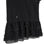 【Flare up】Layered Frill T-Shirt [White / Black]