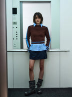 【NEGATIVETHREE】Slouchy Long Boots [Rub off black]