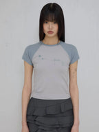 【Flare up】Muta Waffle Raglan T-Shirt  [6 colors]