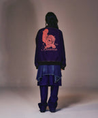 【好鬼俱樂部】heaven denim souvenir jacket [Blue / Red]（藍色L現貨）