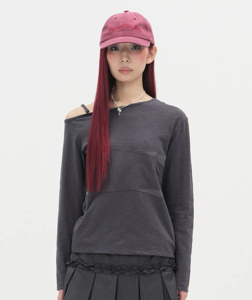 【typeservice】Panel Mesh Top [Charcoal]