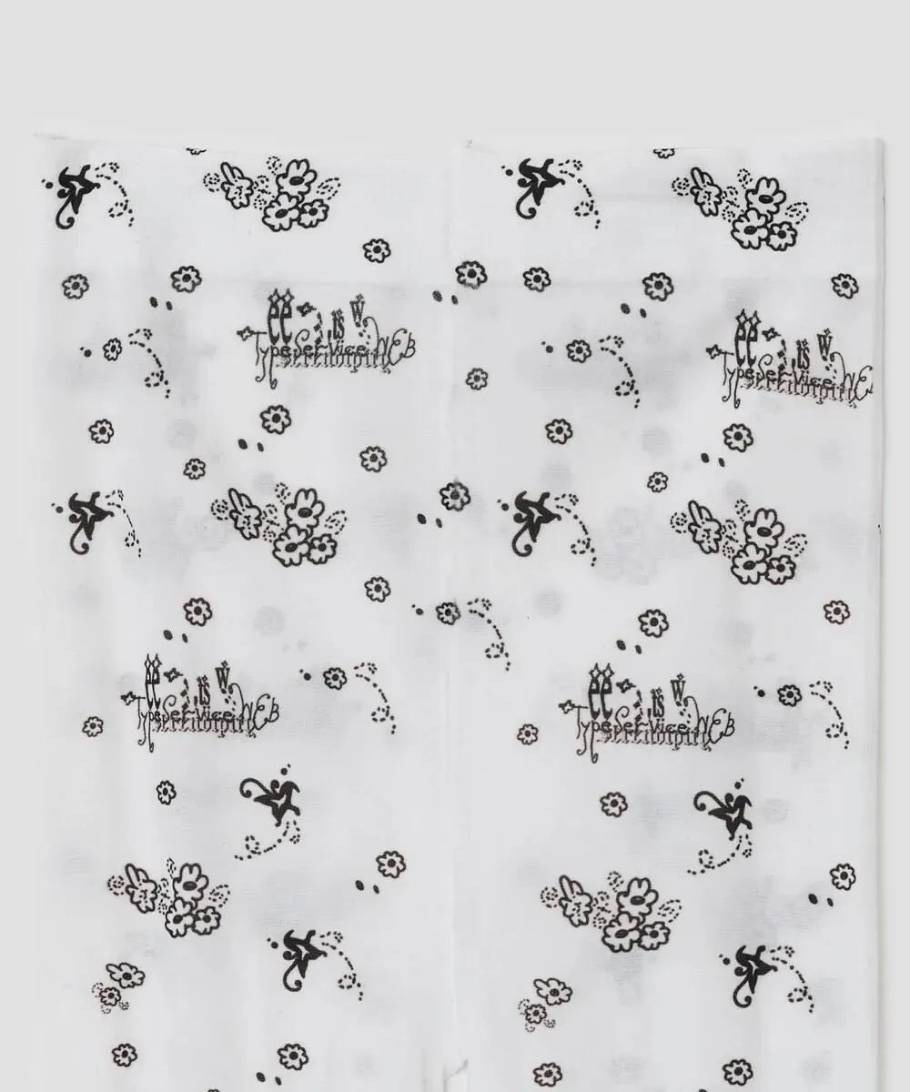 【typeservice】Scattered Print Tights [White]