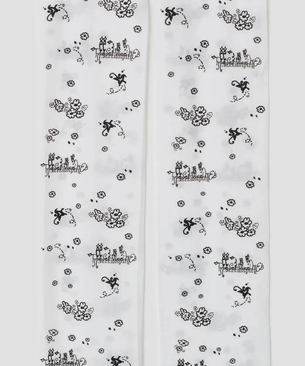 【typeservice】Scattered Print Tights [White]