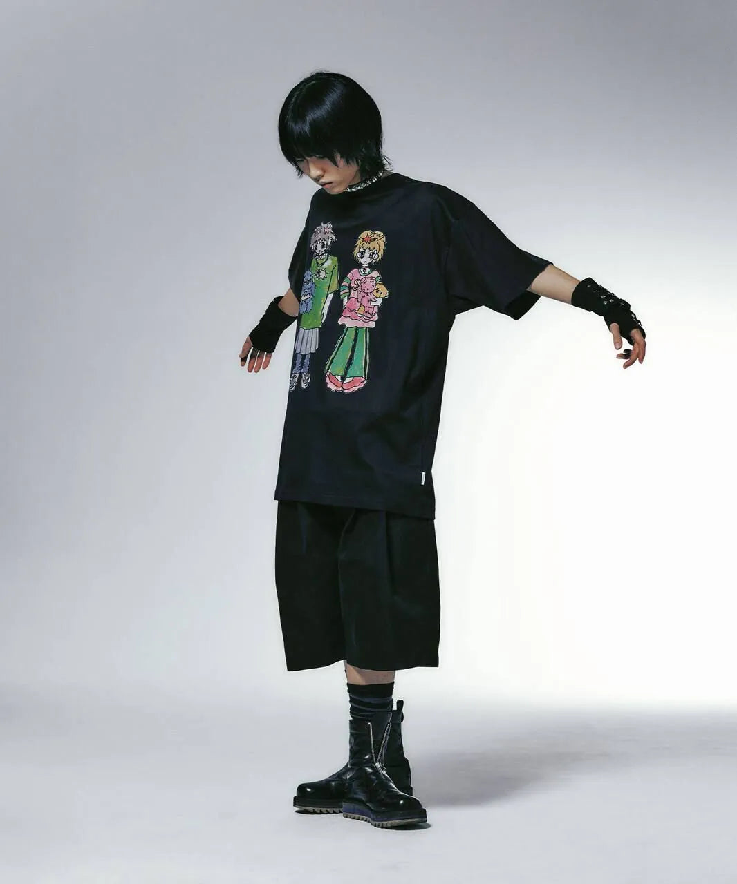 【niceghostclub】[ x soulpusssy cat ] ghostsoulgirl big big tee [white/black]