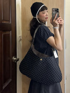 【Leterie】BUCKLE REVERSIBLE SHOULDER BAG [5 colors] （咖啡色現貨）