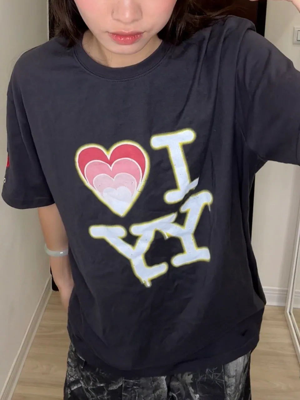【OPEN YY】I❤️YY T-SHIRT [灰色現貨]
