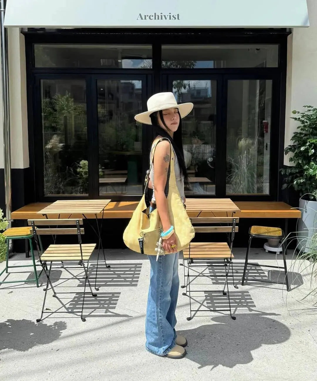 【Leterie】BUCKLE REVERSIBLE SHOULDER BAG [5 colors] （咖啡色現貨）