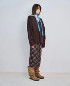 【NEGATIVETHREE】Slouchy Long Boots [Washed Beige]