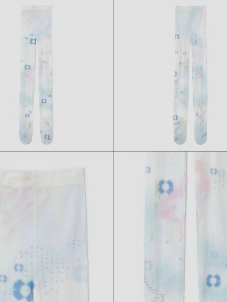 【typeservice】Soft Trace Tights [Pink / Blue]