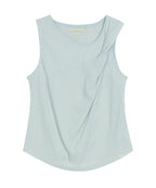 【typeservice】Twisted Sleeveless Top [Sky Blue]
