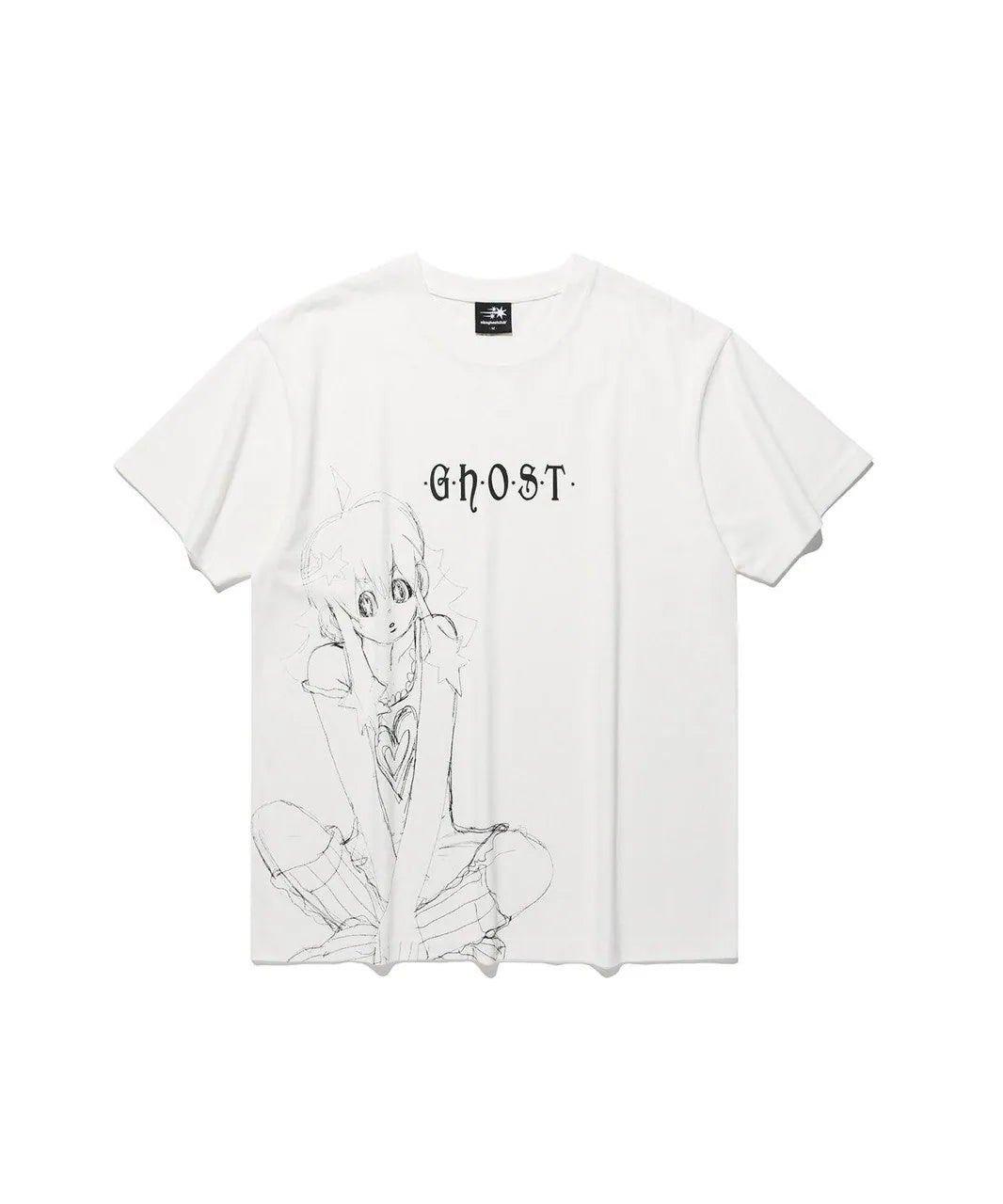 【niceghostclub】star girl tee [ ivory / white ]