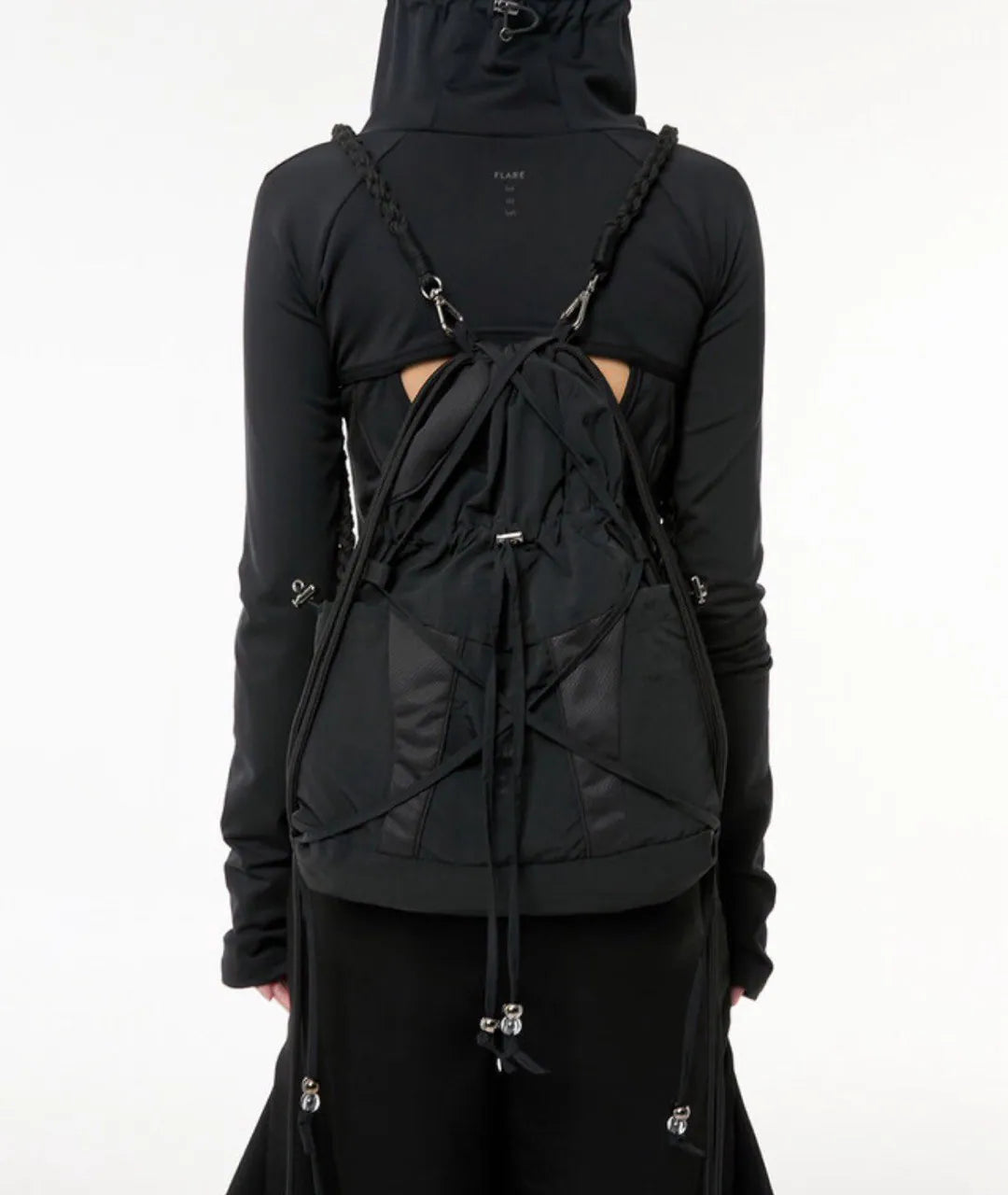【Flare up】Division Gym Sack [Black / Light Gray]