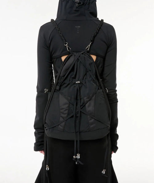 【Flare up】Division Gym Sack [Black / Light Gray]