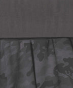 【JEANASIS x 25quee】下擺不規則迷彩五分裙 - 2 colors
