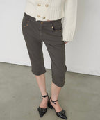 【WWG】金屬排扣五分褲 - 2 colors