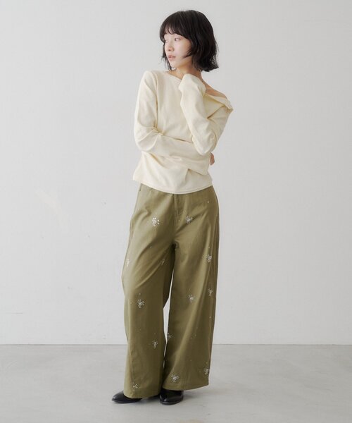 【KASTANE】鈕扣露肩剪裁設計長袖 - 5 colors