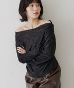 【KASTANE】鈕扣露肩剪裁設計長袖 - 5 colors
